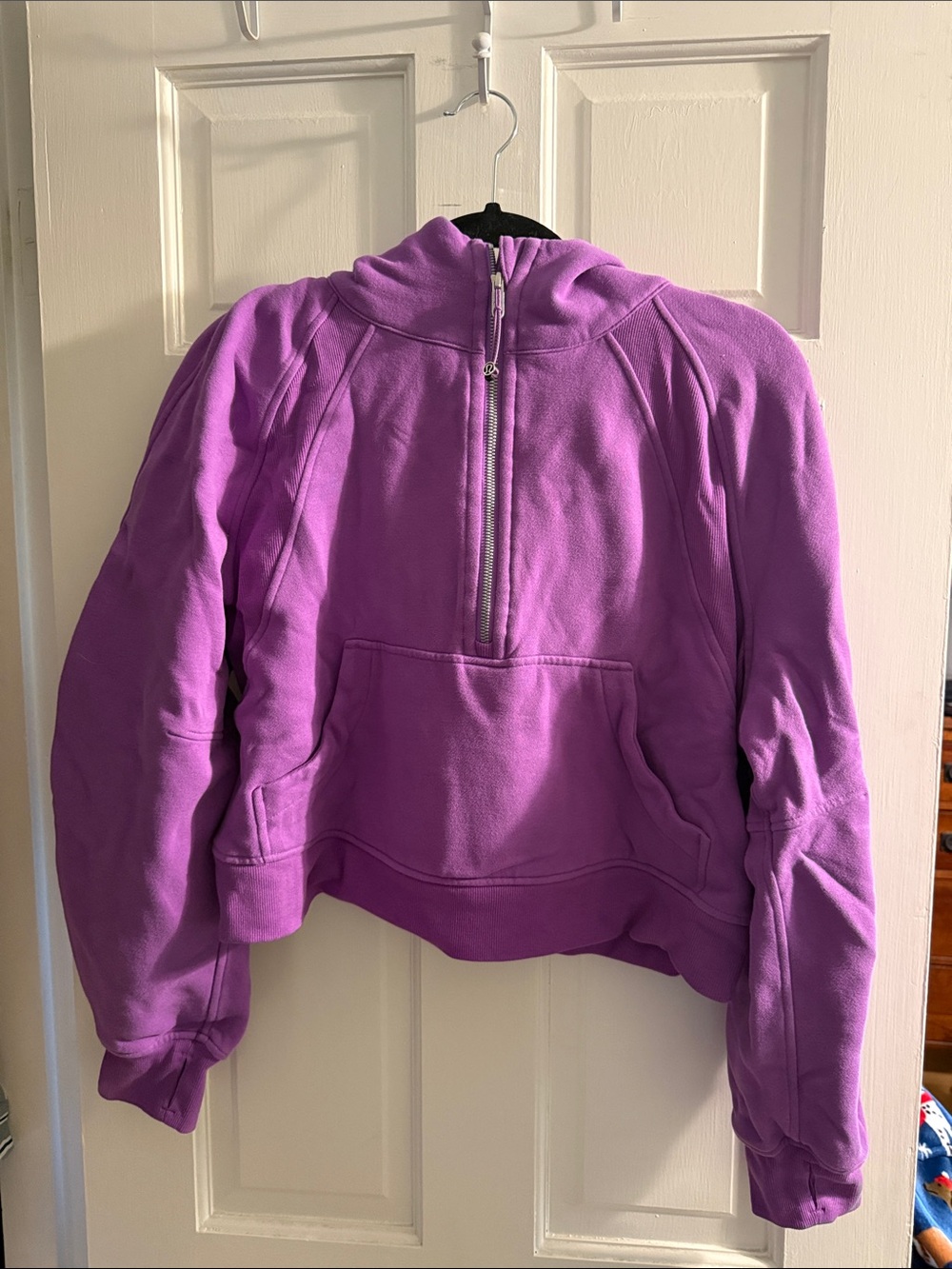 lululemon athletica Purple Half-Zip Hoodie Sweater